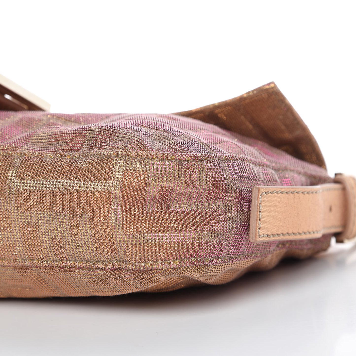 Metallic Lurex Zucca Vitello Baguette Arancio