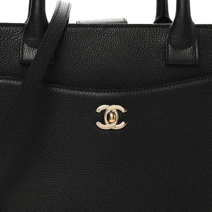 Chanel Grained Calfskin Small Neo Executive Shopper Tote Black 8 of 10