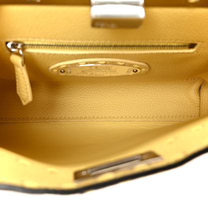 Fendi Cuoio Romano Sellerissima Mini Peekaboo Iconic Satchel Sorbetto 5 of 13