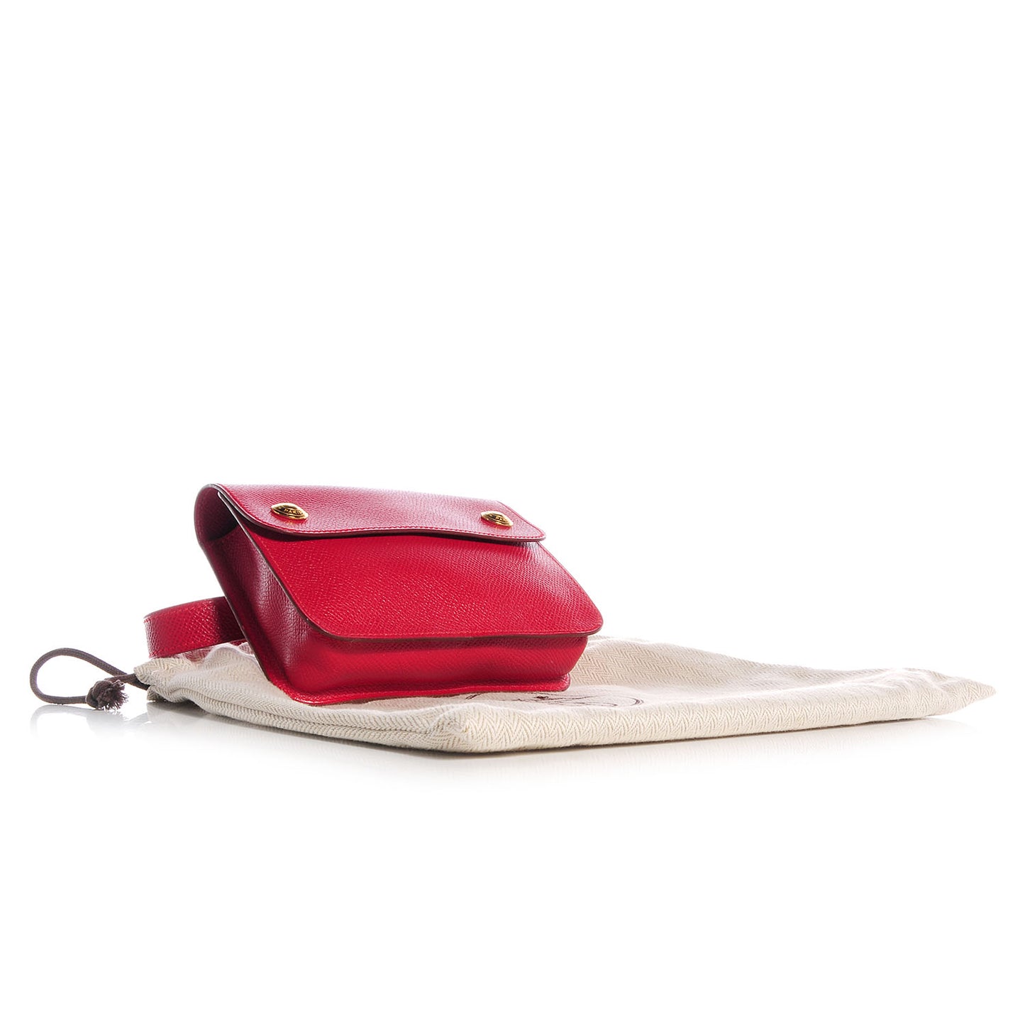 Courchevel Pochette Green Belt Bag Rouge Vif