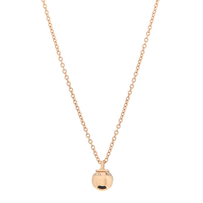 Tiffany 18K Rose Gold 8mm HardWear Ball Pendant Necklace 1 of 6