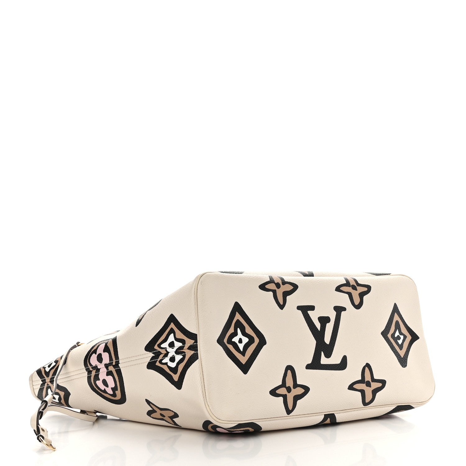 Louis Vuitton Monogram Giant Wild at Heart Neverfull MM Creme 5 of 11
