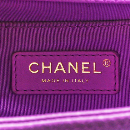Chanel Caviar Quilted Small Boy Flap Violet 6 of 11