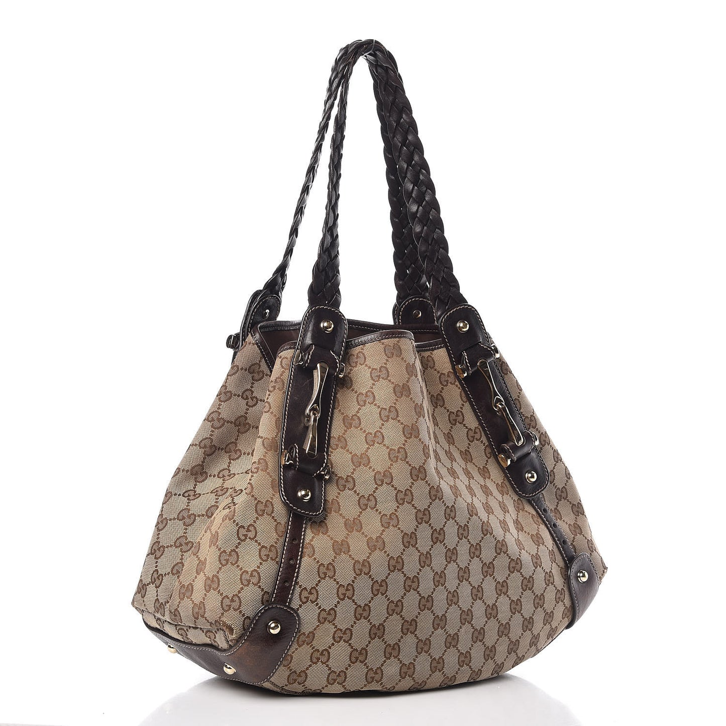 Monogram Medium Pelham Shoulder Bag Dark Brown