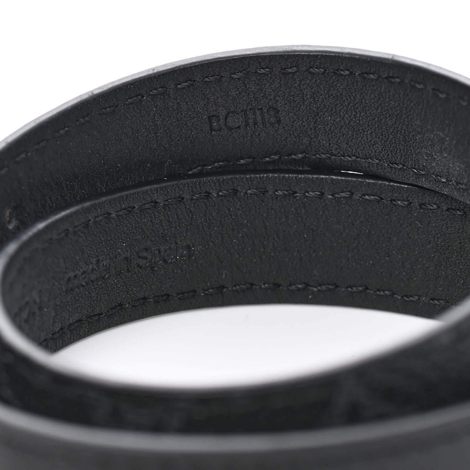 Louis Vuitton Monogram Eclipse LV Initiales Reversible Bracelet 19 5 of 6