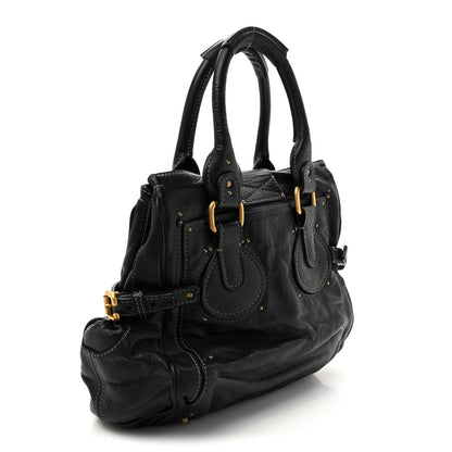 Chloe Grained Calfskin Paddington Tote Black 3 of 9
