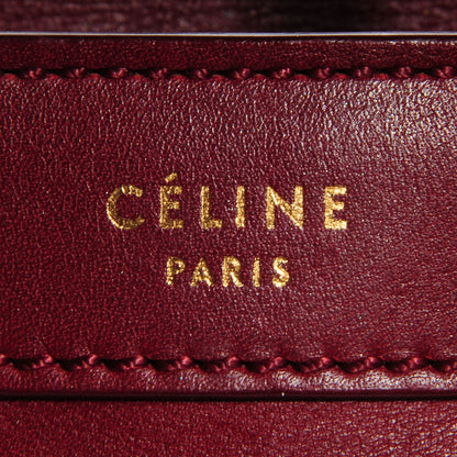 Celine Smooth Calfskin Nano Luggage Red 5 of 7