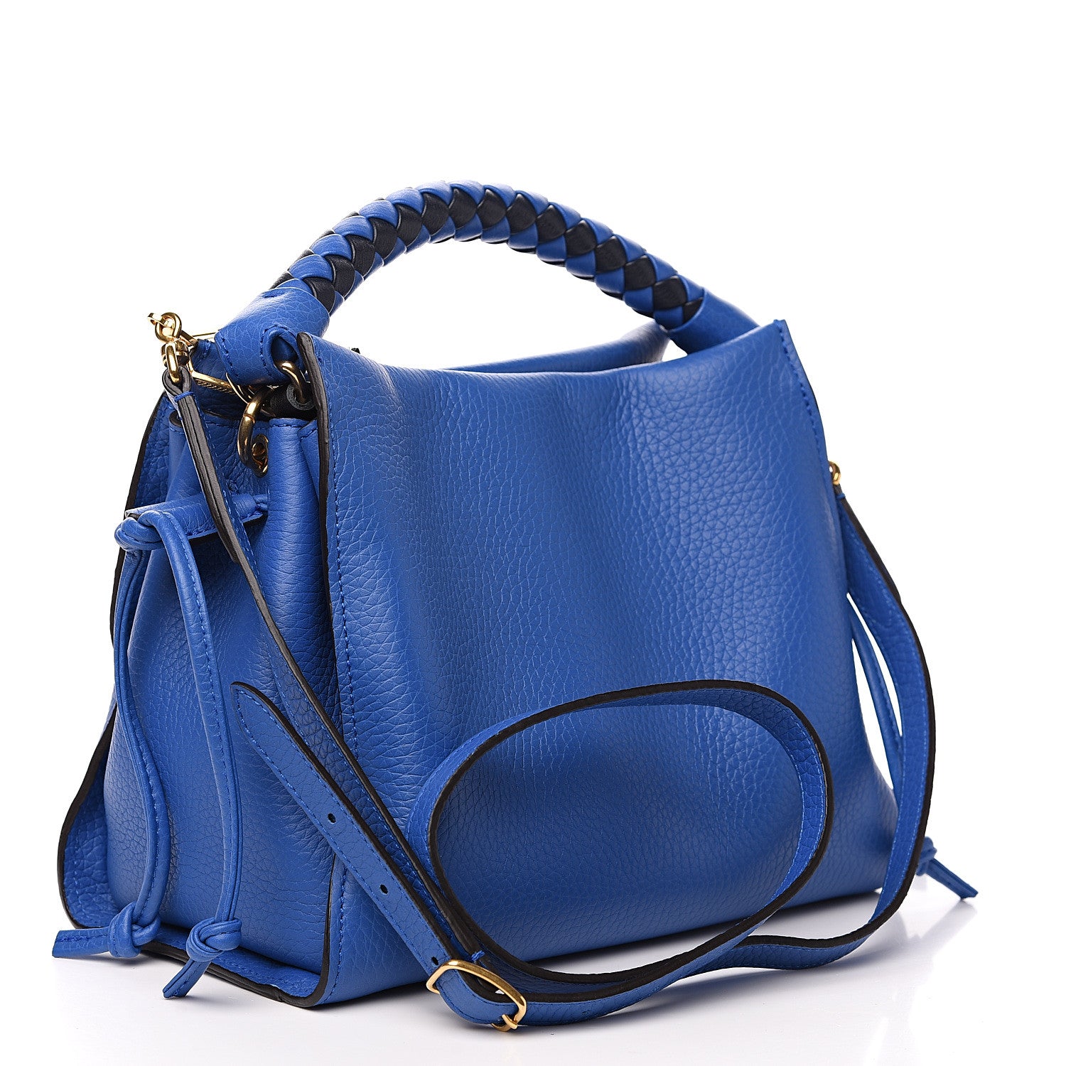 Mulberry Heavy Grain Small Iris Tote Porcelain Blue Midnight 2 of 7