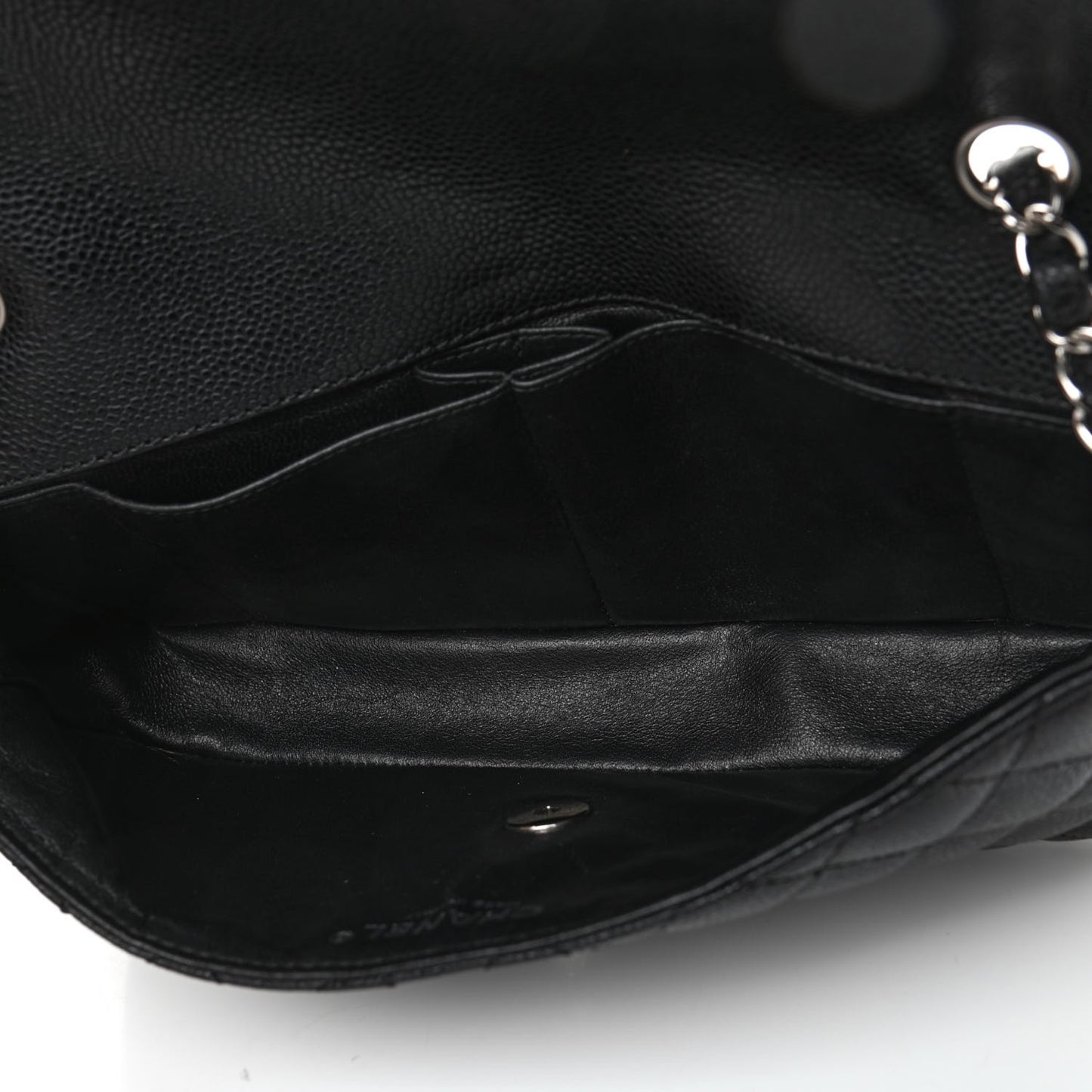 Caviar Quilted East West Flap Black