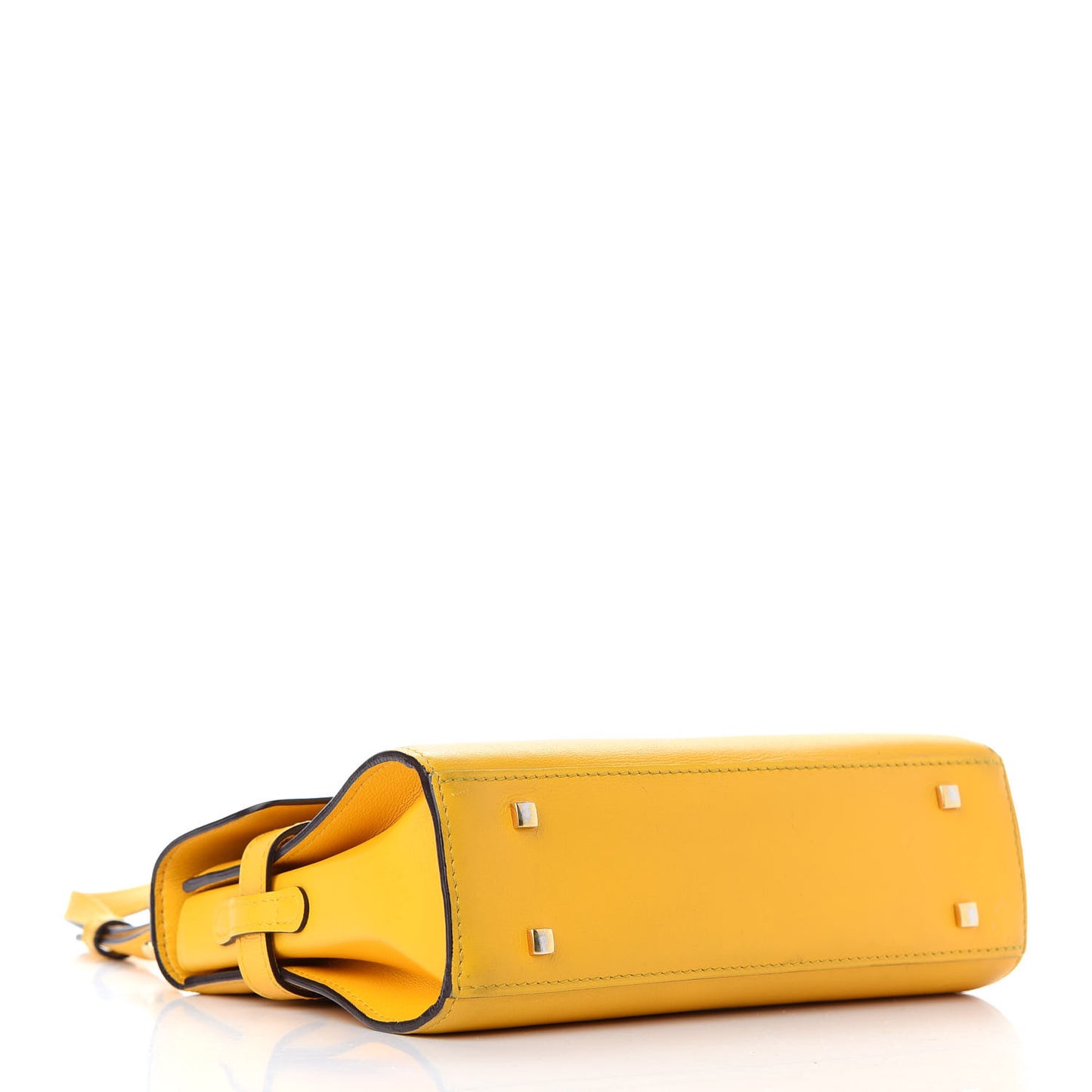 Smooth Calfskin Mini Tempete Satchel Yellow