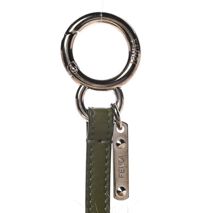 Fendi Fox Mink Rabbit Fur Vitello Flamingo Kooky Monster Bag Bug Charm Verde Multicolor Olive 2 of 4