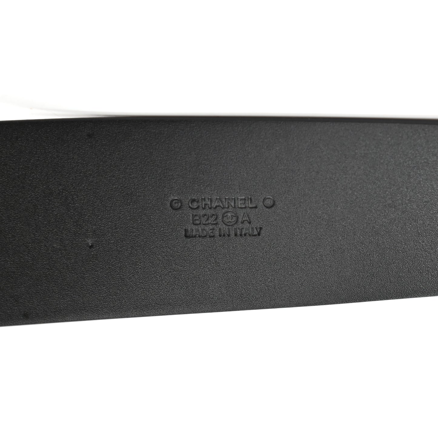 Calfskin CC Chain Belt 75 30 Black