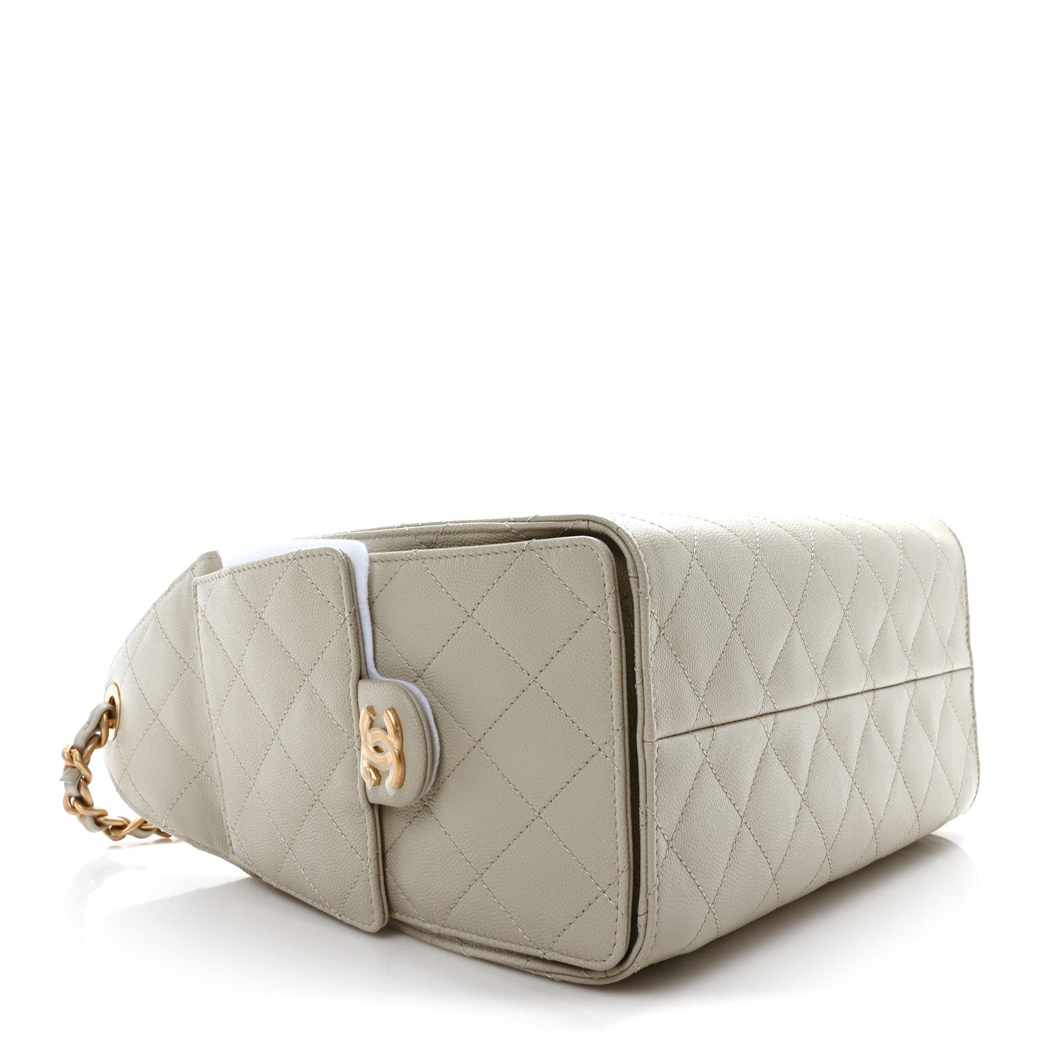 Chanel Caviar Quilted Small Chanel 25 Handbag Light Grey 4 of 11
