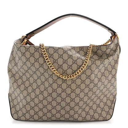 Gucci GG Supreme Monogram Large Linea A Hobo Light Brown 1 of 12