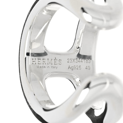 Hermes Sterling Silver PM Osmose Ring 49 5 4 of 5