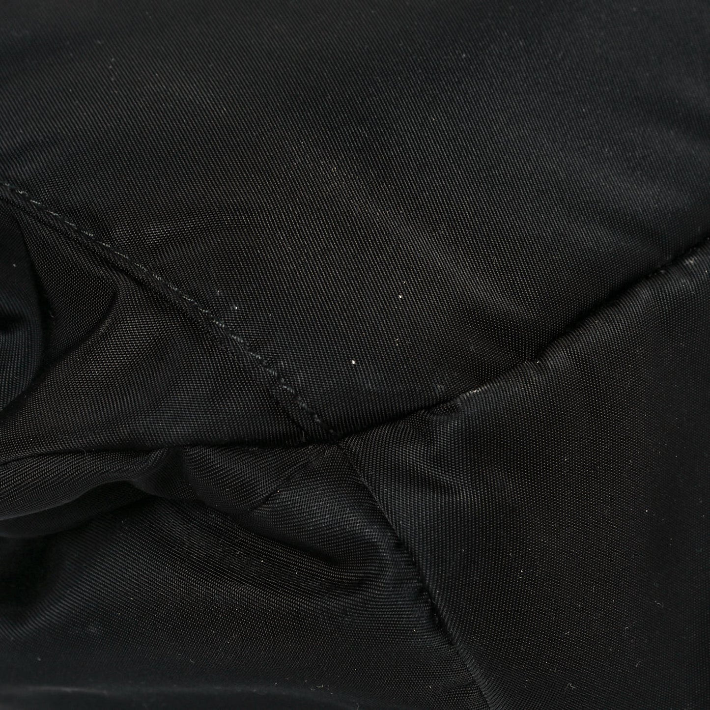 Tessuto Nylon Calfskin Studded Belt Bag Black