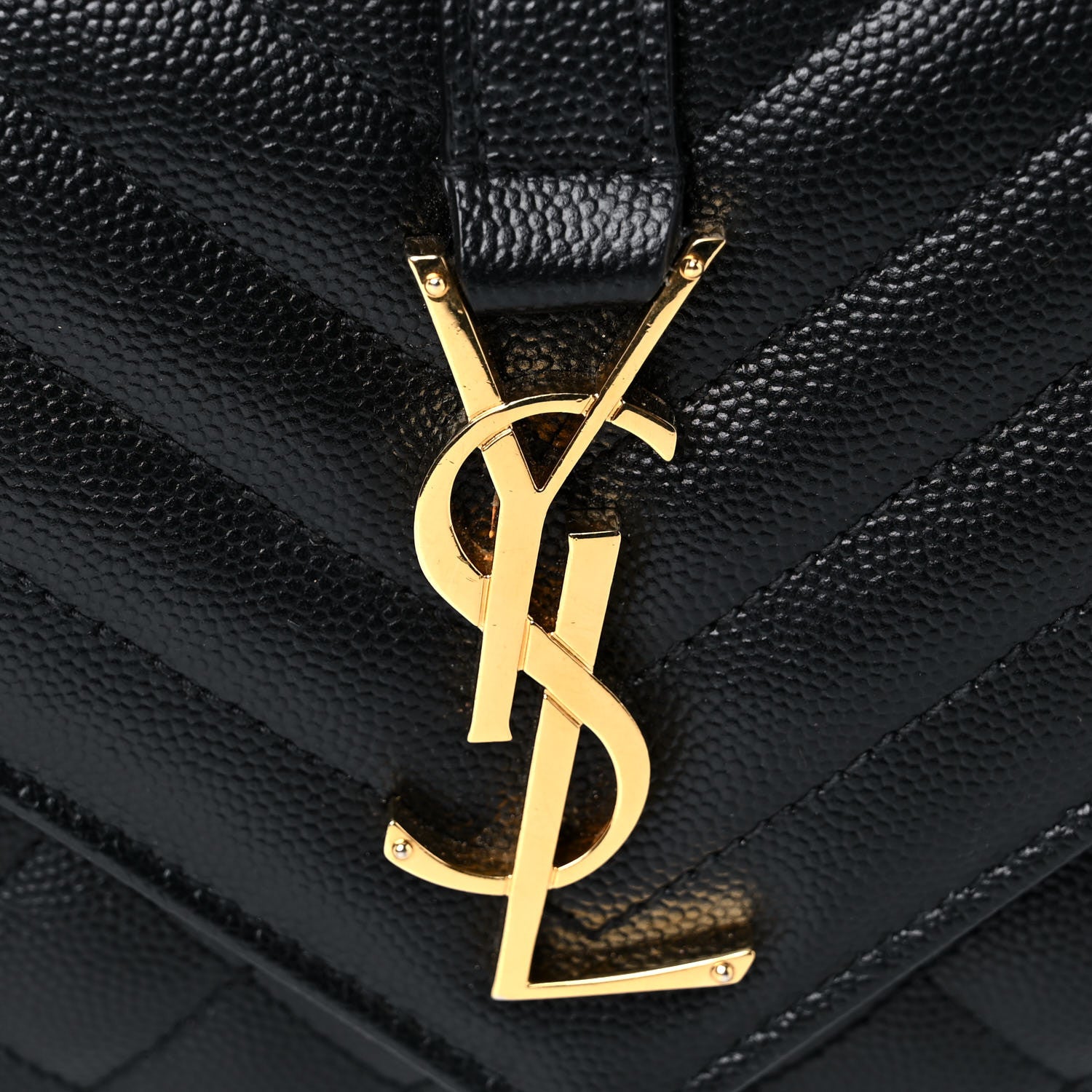 Saint Laurent Grain De Poudre Textured Mixed Matelasse Triquilt Small Monogram Satchel Black 12 of 12
