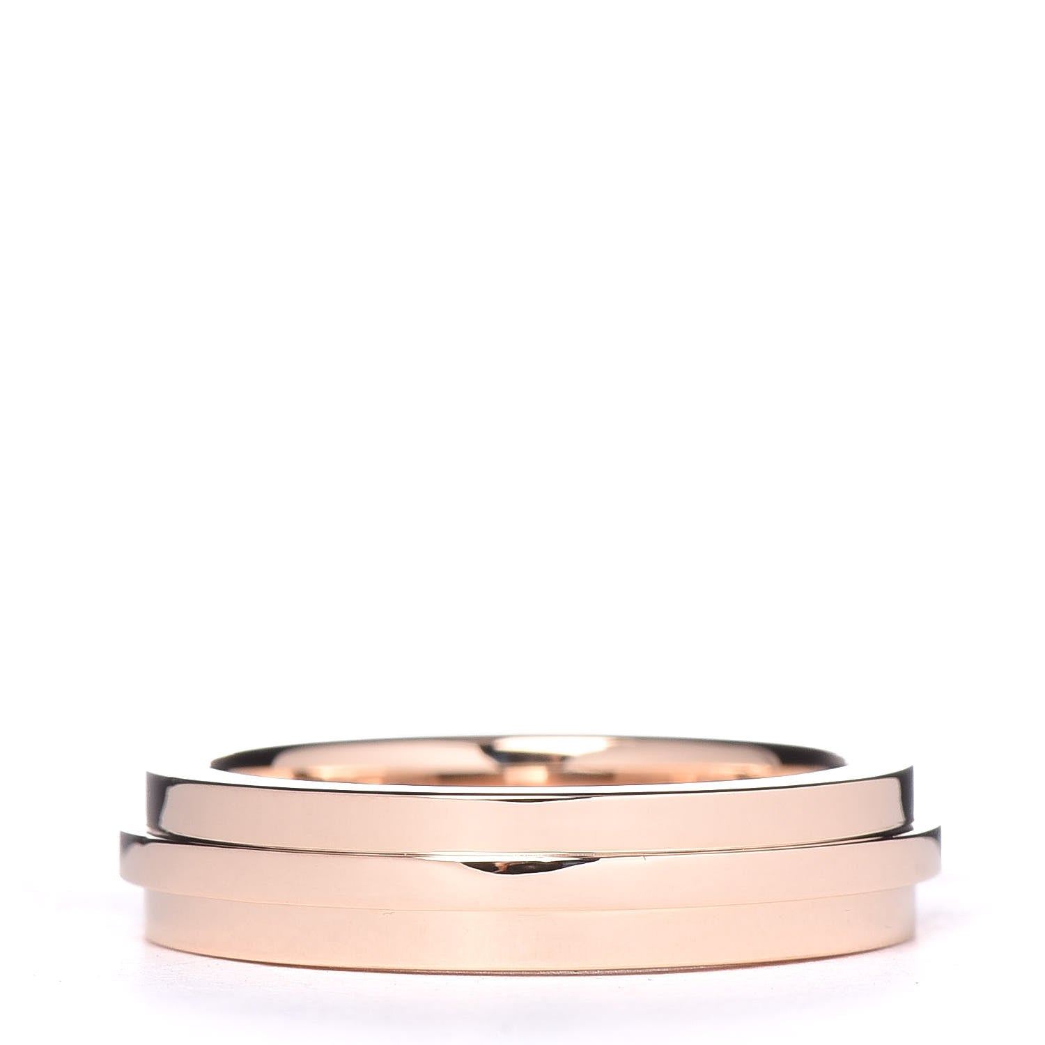 Tiffany 18K Rose Gold T Two Narrow Ring 52 6 3 of 4