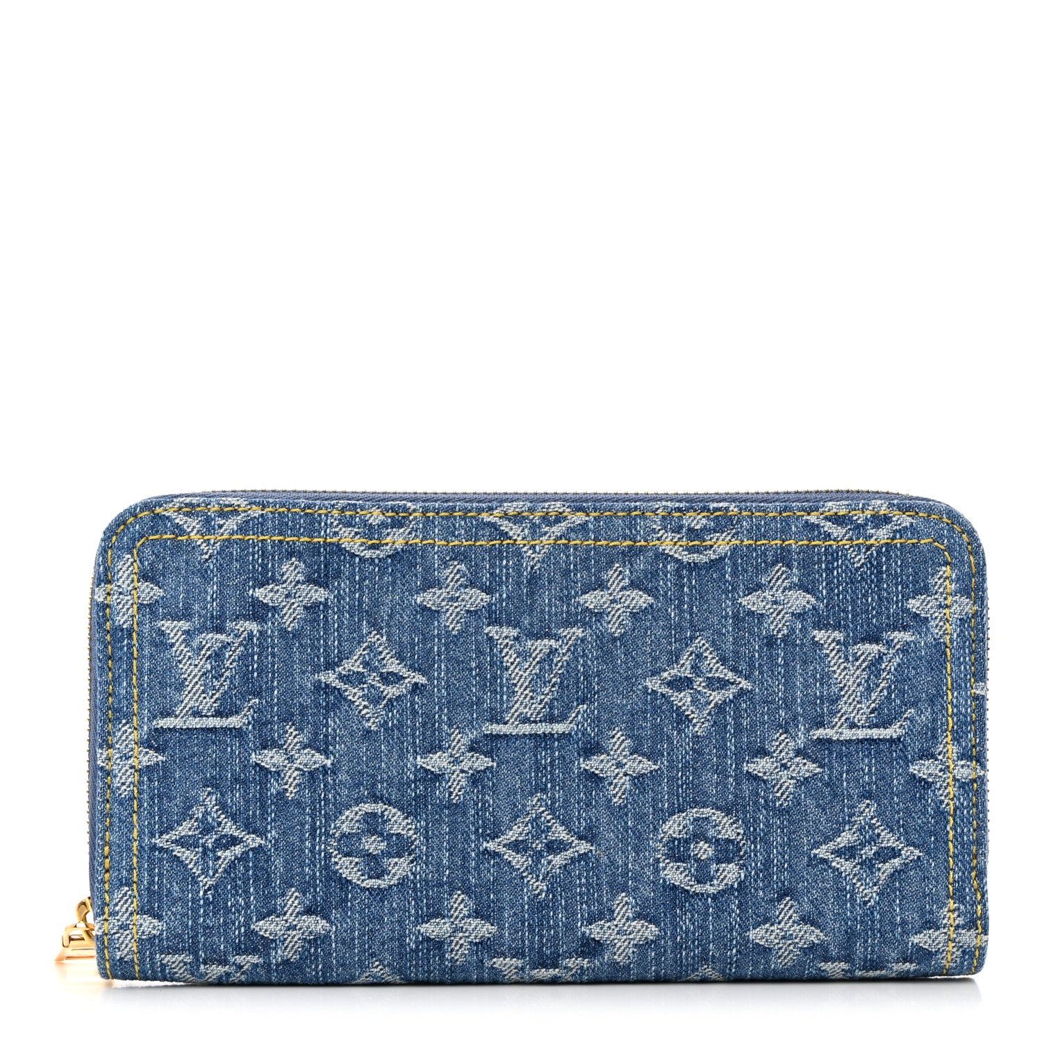 Louis Vuitton Monogram Denim Zippy Wallet NM Blue 1 of 6