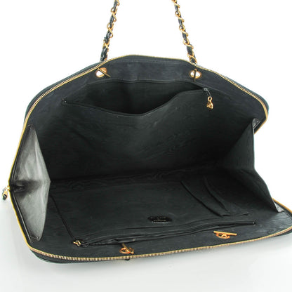 Chanel Patent CC Laptop Case Shoulder Bag Black 5 of 8