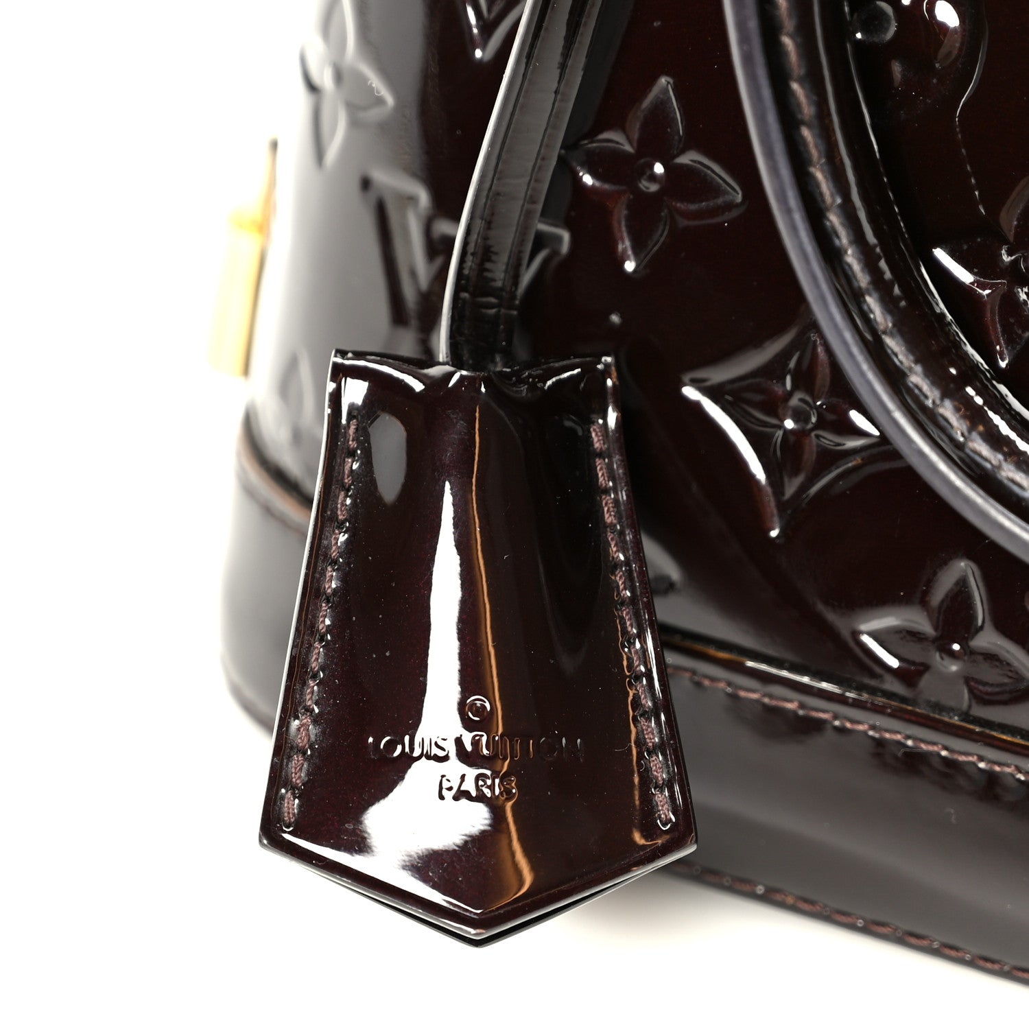 Louis Vuitton Vernis Alma BB Amarante 8 of 12