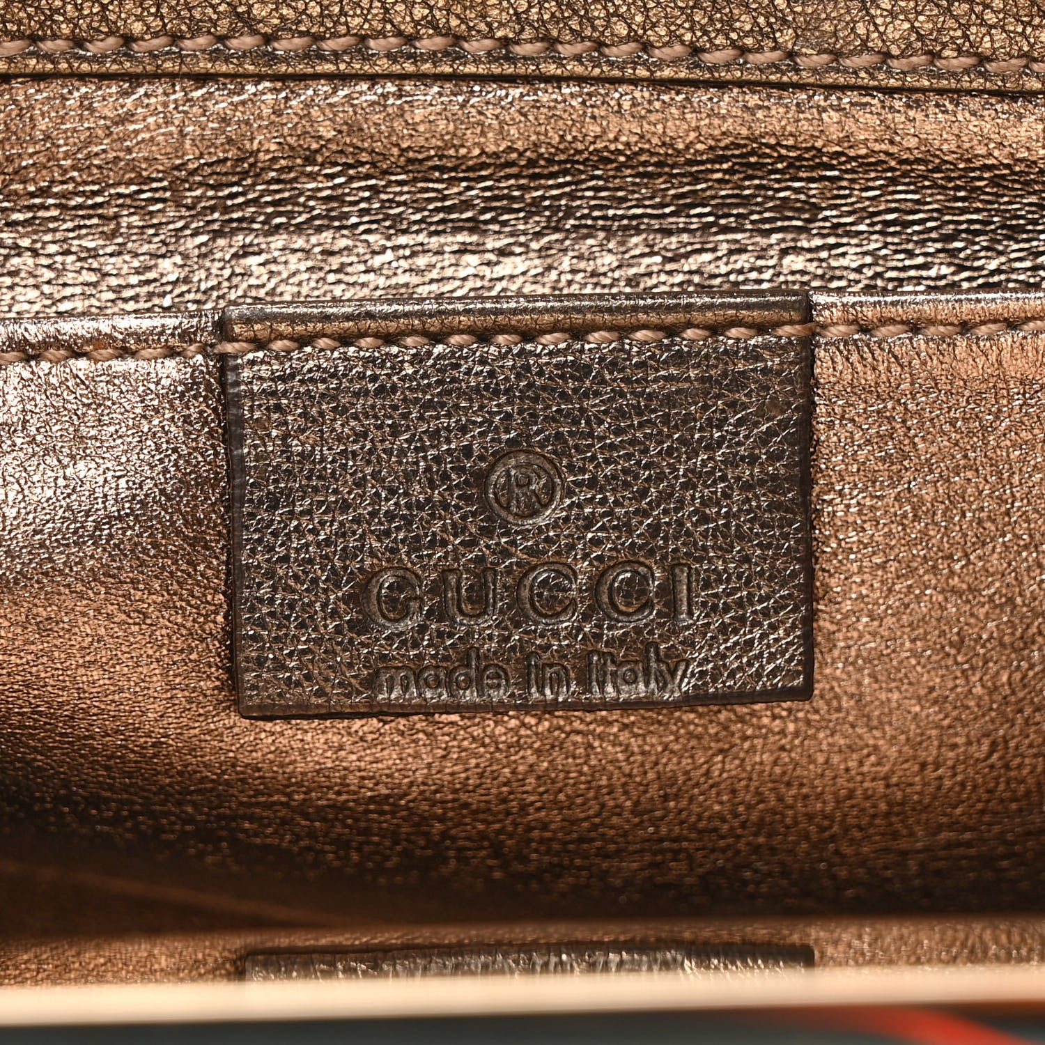 Gucci Calfskin Britt Clutch Pewter 6 of 7