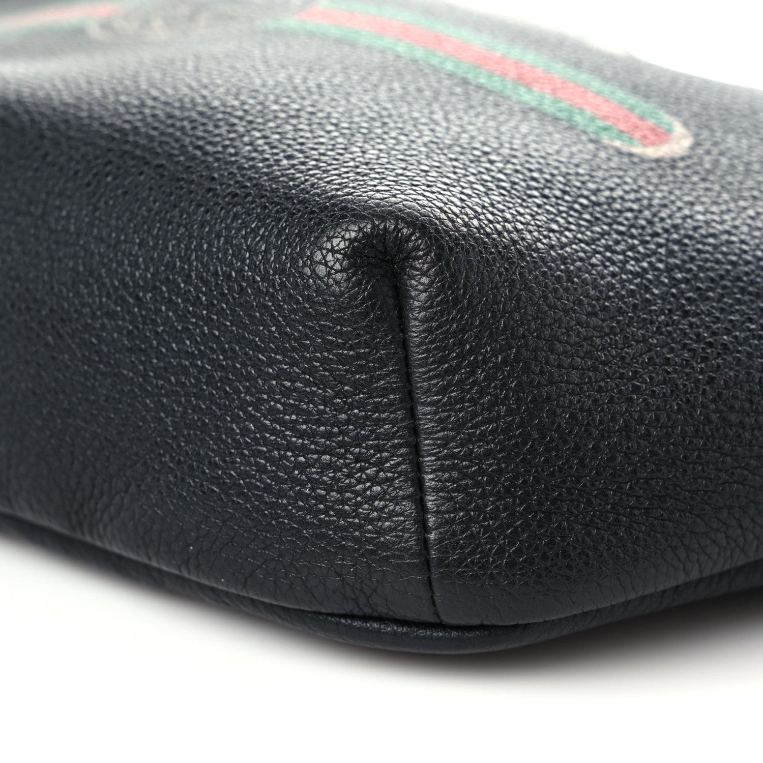 Gucci Grained Calfskin Logo Belt Bag Black 6 of 12