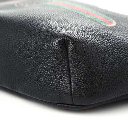 Gucci Grained Calfskin Logo Belt Bag Black 6 of 12
