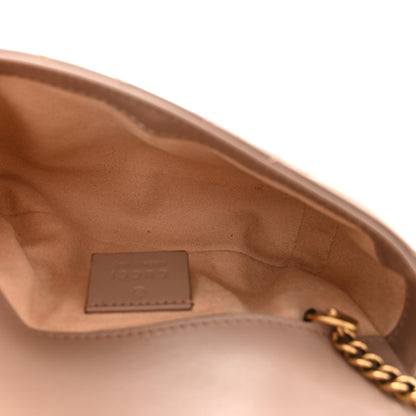Gucci Calfskin Matelasse Super Mini GG Marmont Shoulder Bag Porcelain Rose 5 of 11