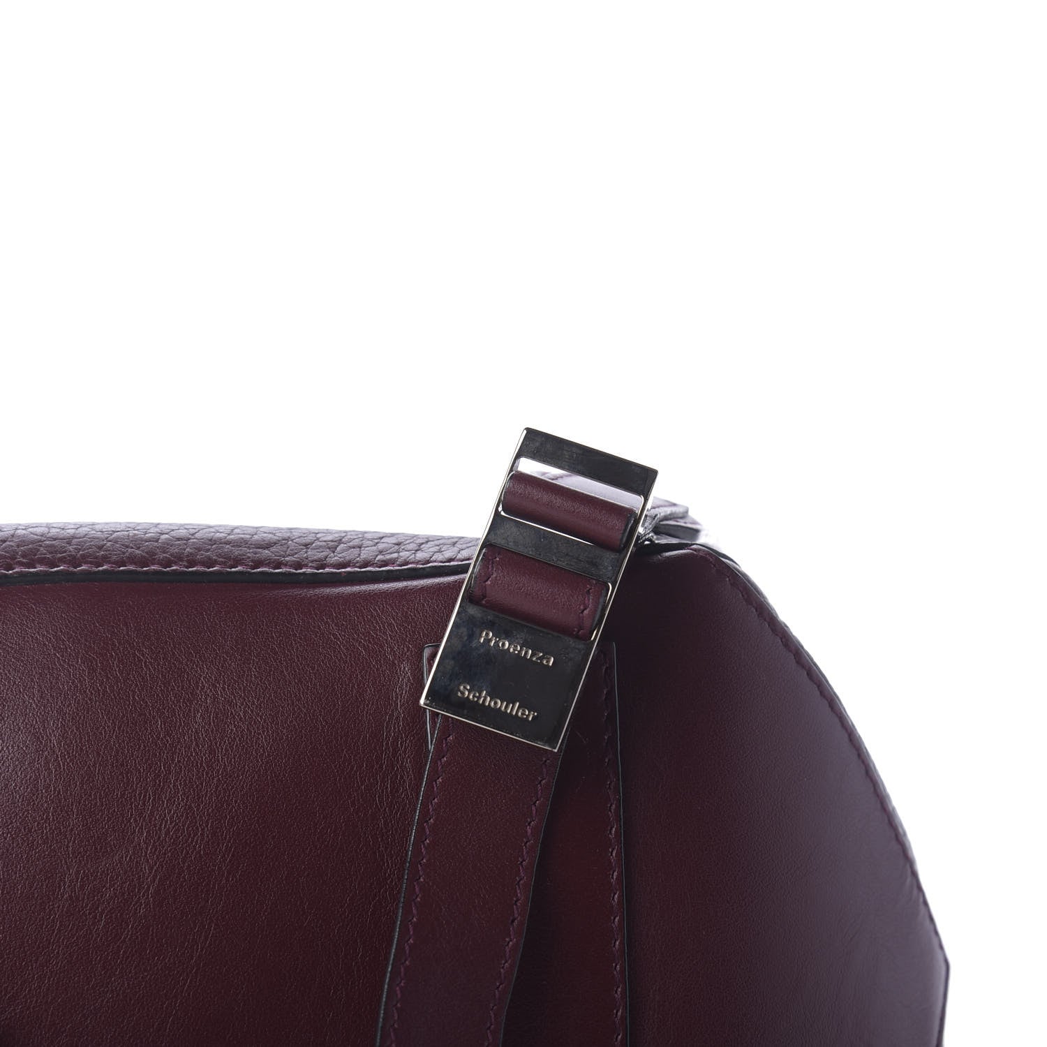 Proenza Schouler Pebbled Calfskin Small PS Courier Backpack Oxblood 8 of 10