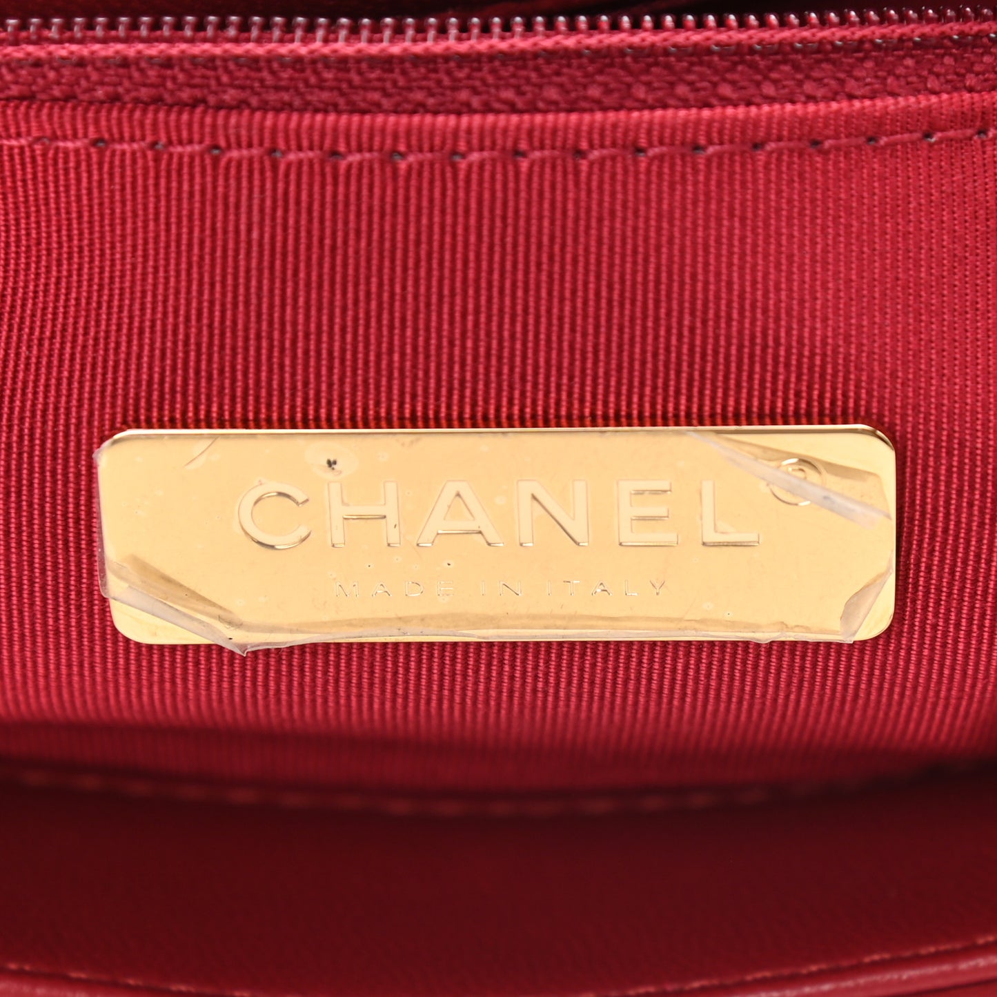 Goatskin Quilted Medium Chanel 19 Flap Red