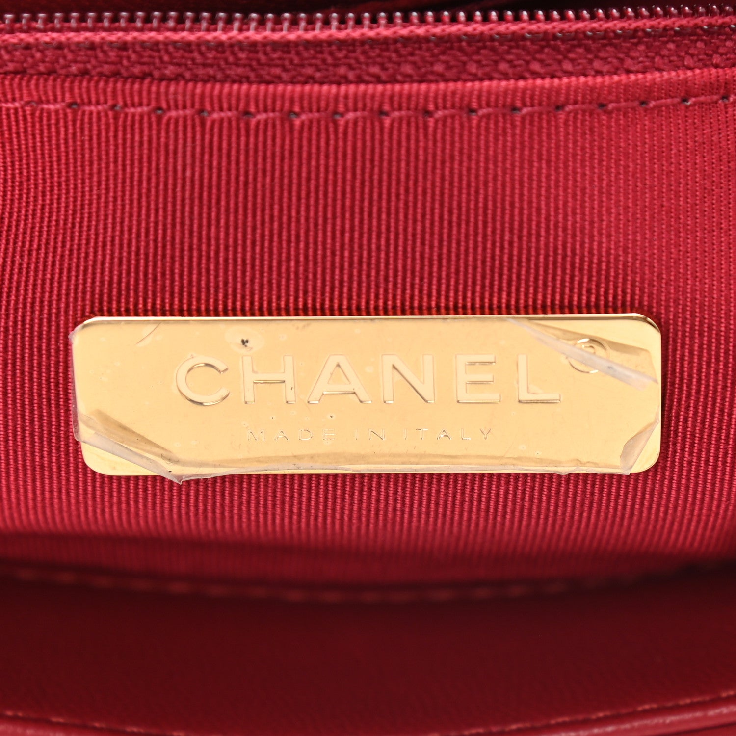 Chanel Goatskin Quilted Medium Chanel 19 Flap Red 6 of 9