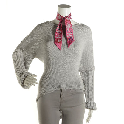 Hermes Silk Kelly En Perles Twilly Rose Bleu Blanc Rouge 2 of 4