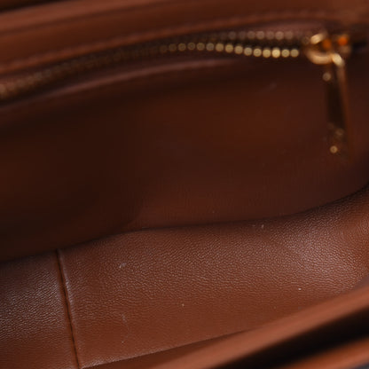 Celine Calfskin Triomphe Canvas Teen Triomphe Bag Tan 5 of 5