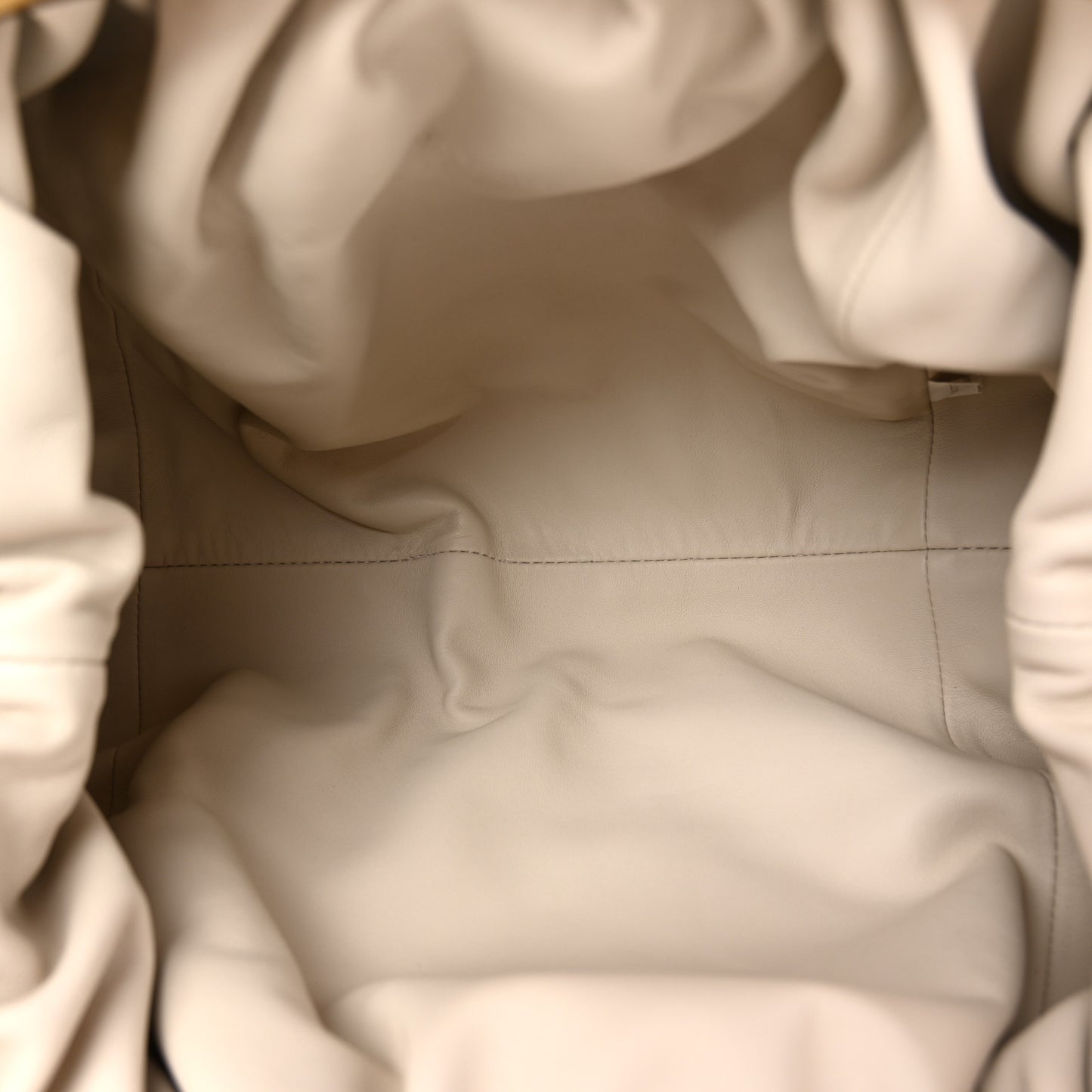 Metallic Crinkled Lambskin The Pouch Oversized Clutch Oro
