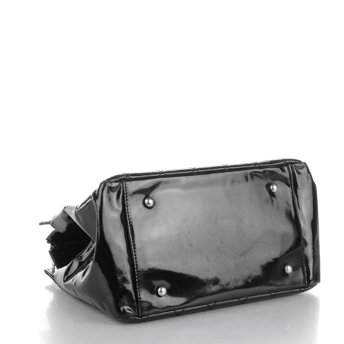 Patent Petit Timeless Shopping Tote PTT Black