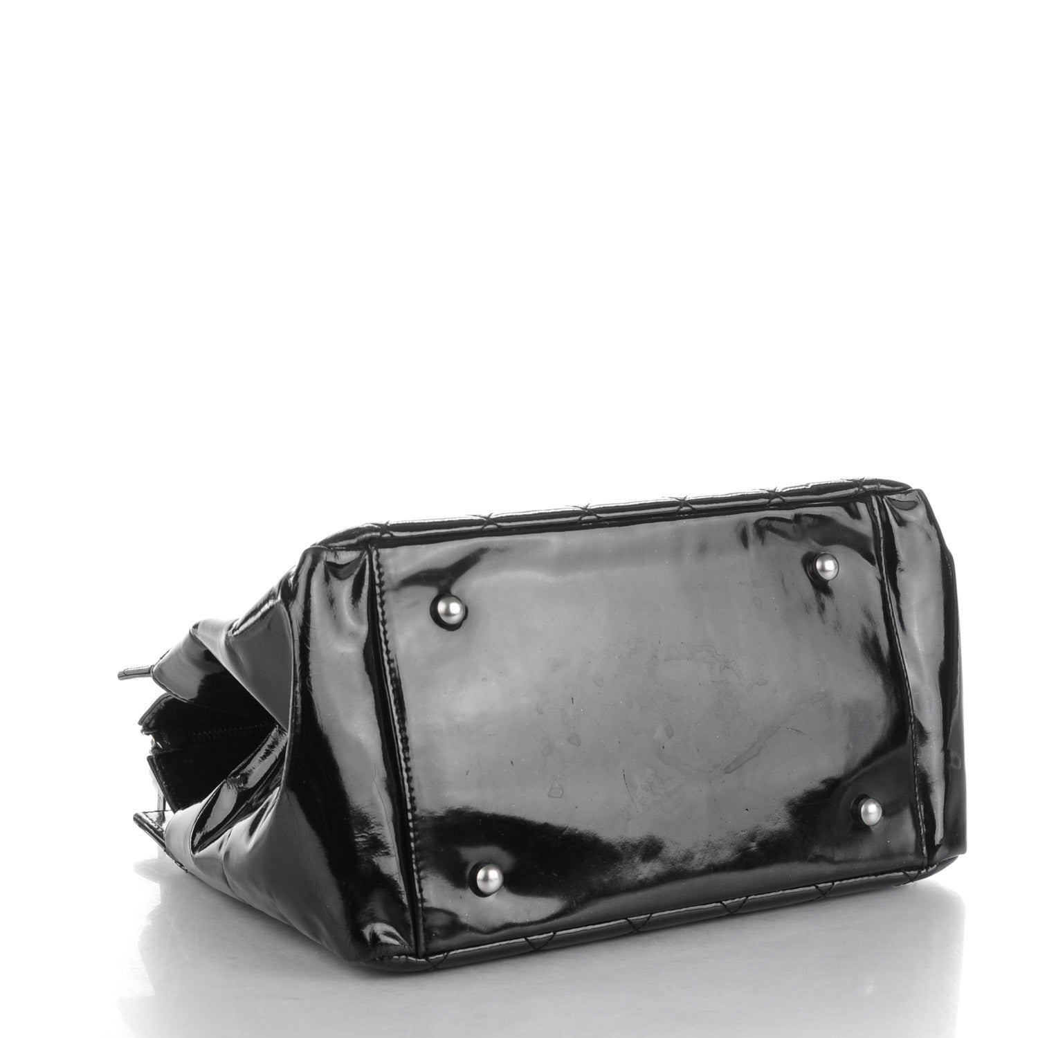 Chanel Patent Petit Timeless Shopping Tote PTT Black 4 of 10