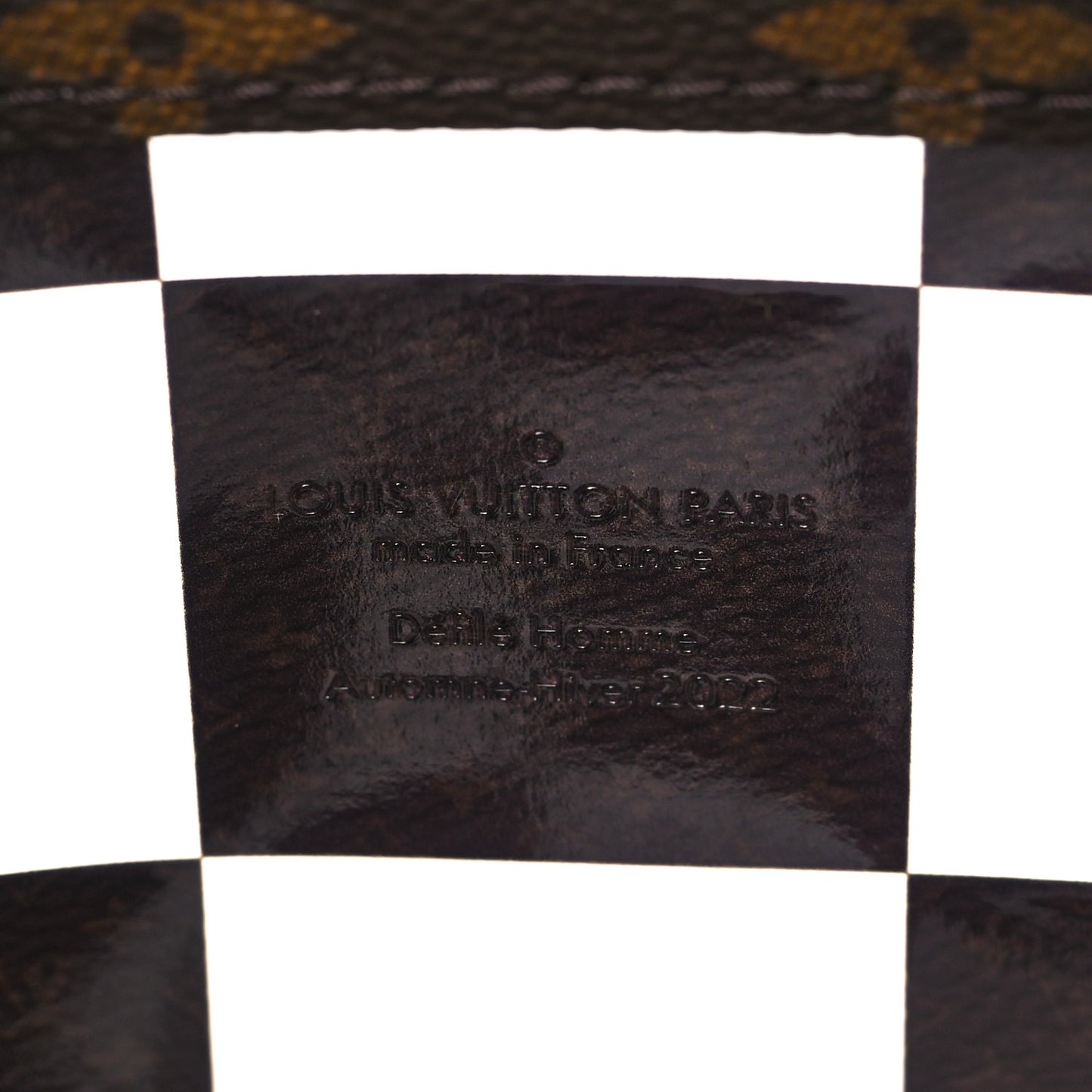 PVC Monogram Chess Soft Trunk