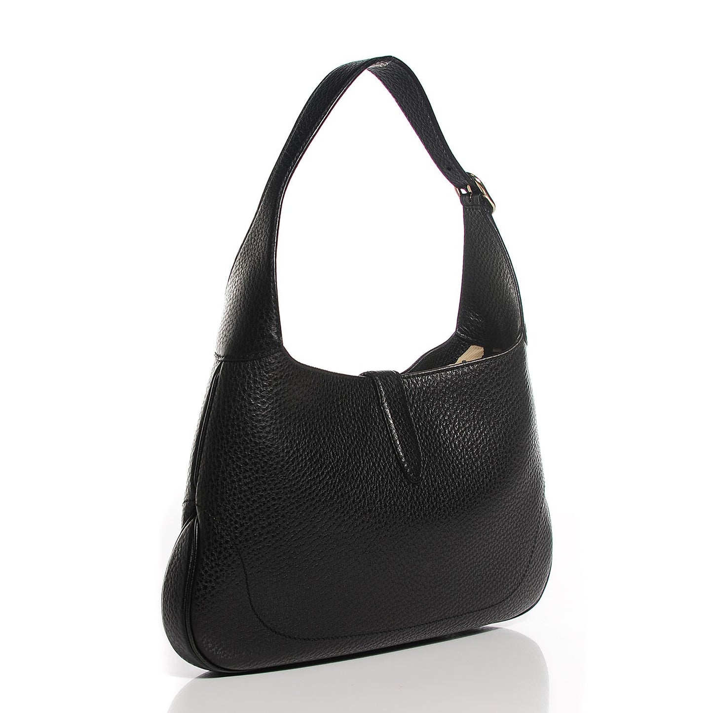 Calfskin Small Jackie O Hobo Black