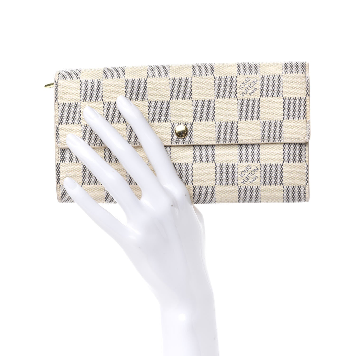 Louis Vuitton Damier Azur Sarah Wallet 2 of 9
