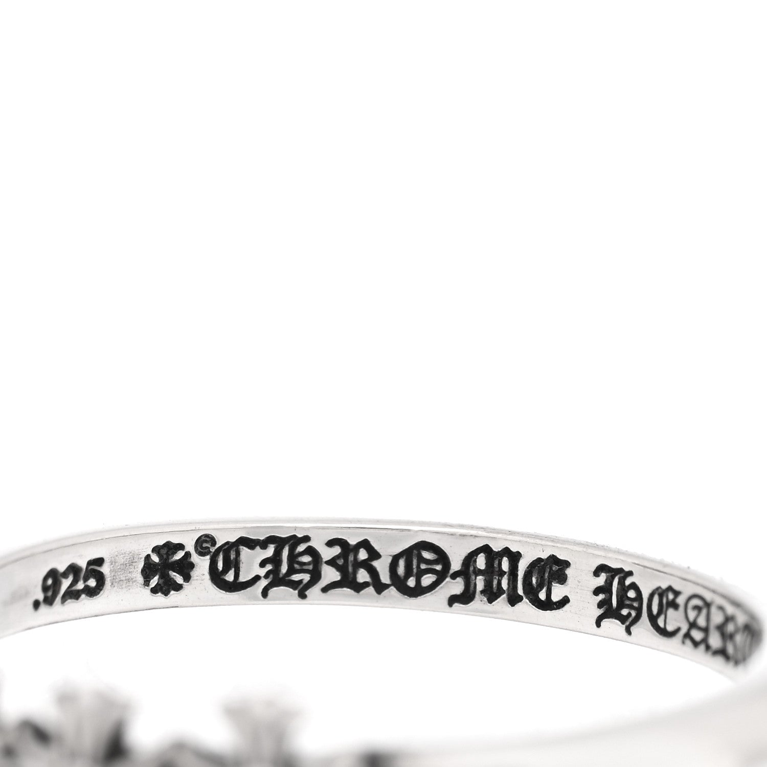 Chrome Hearts Sterling Silver 3 Maltese Cross Bubblegum Ring 51 5.75 4 of 4