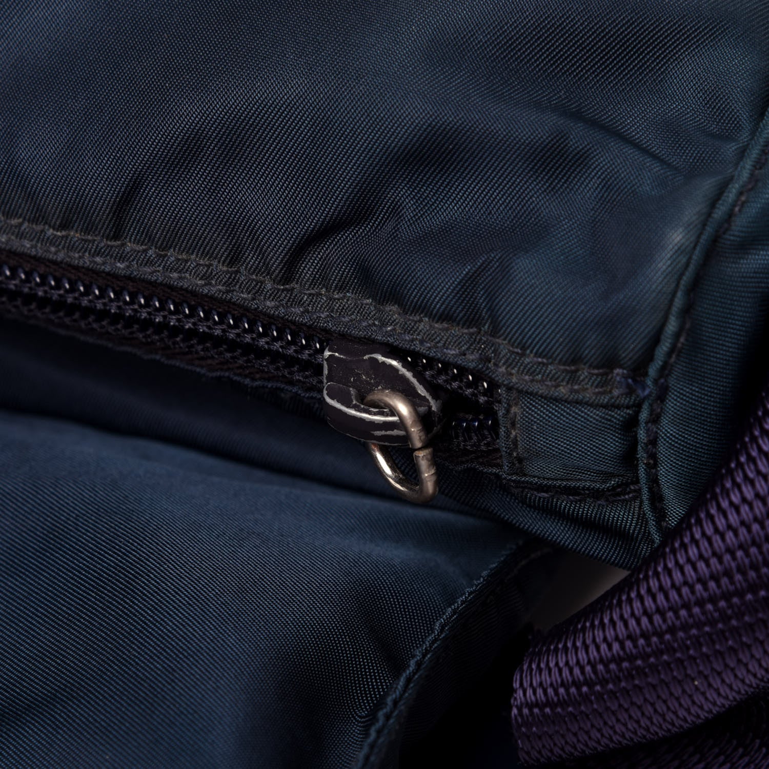 Prada Nylon Vela Messenger Bag Blue 11 of 18