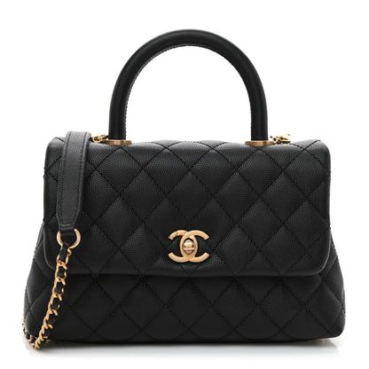 Chanel Caviar Quilted Mini Coco Handle Flap Black 1 of 8