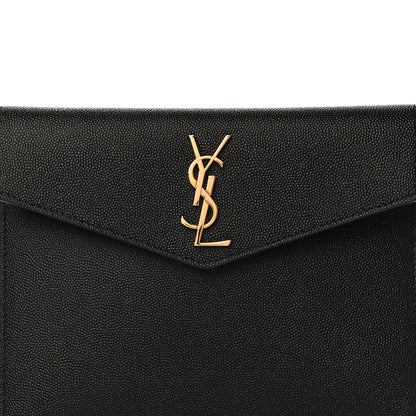 Saint Laurent Grain De Poudre Uptown Baby Pouch Black 7 of 10