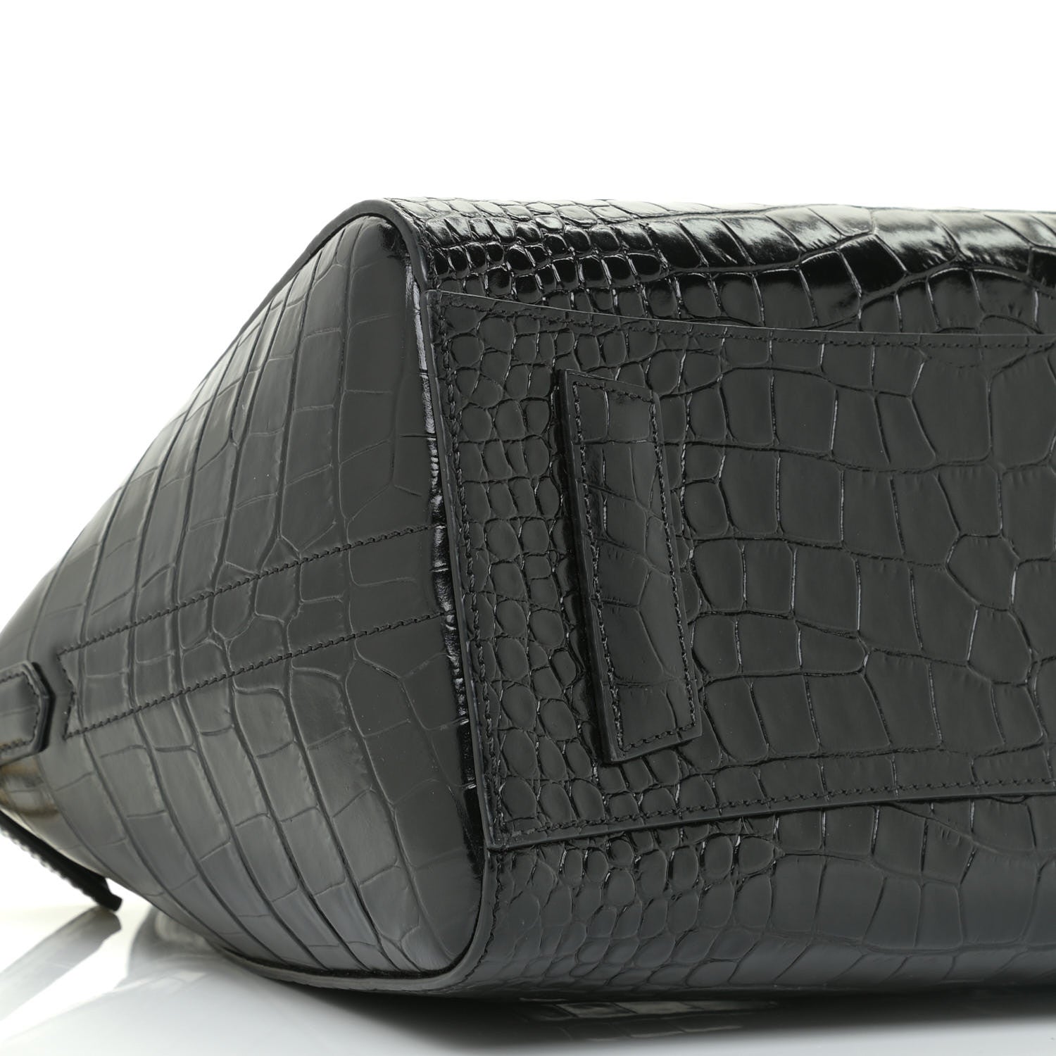 Givenchy Calfskin Crocodile Embossed Small Antigona Black 5 of 13