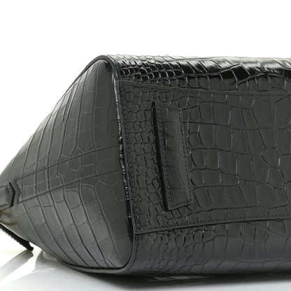 Givenchy Calfskin Crocodile Embossed Small Antigona Black 5 of 13