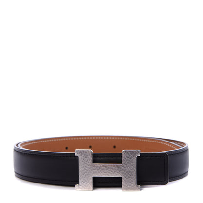 Hermes Swift Epsom 32mm Constance Martelee Belt 70 Black Gold 1 of 5