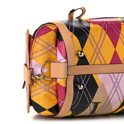 Christian Dior Coated Canvas Harlequin Boston Bag Multicolor 9 of 10