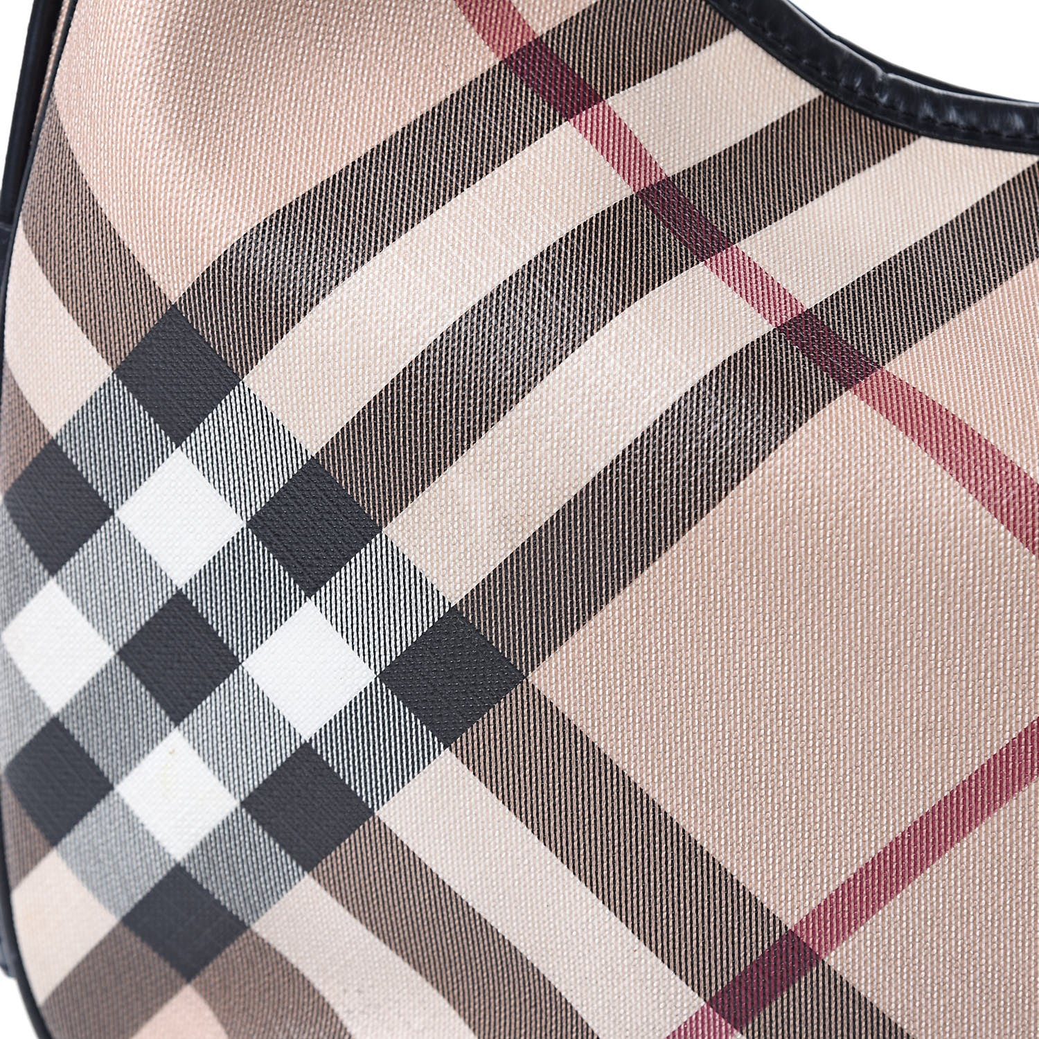 Burberry Calfskin Supernova Check Medium Barton Hobo Black 12 of 22