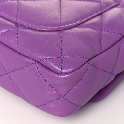 Chanel Lambskin Quilted Small CC Funky Town Flap Purple 12 of 15